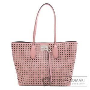 Salvatore Ferragamo Punched Leather Tote Bag